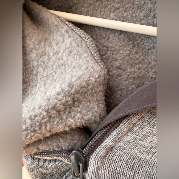 J.Crew Mens Gray Sweater fleece half-zip - Picture 6 of 8